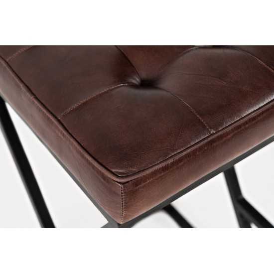 Brooks Leather Stool