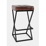 Brooks Leather Stool