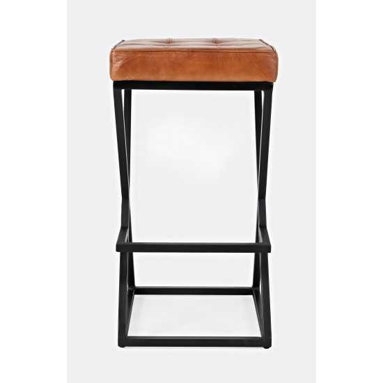 Brooks Leather Stool