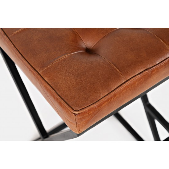 Brooks Leather Stool