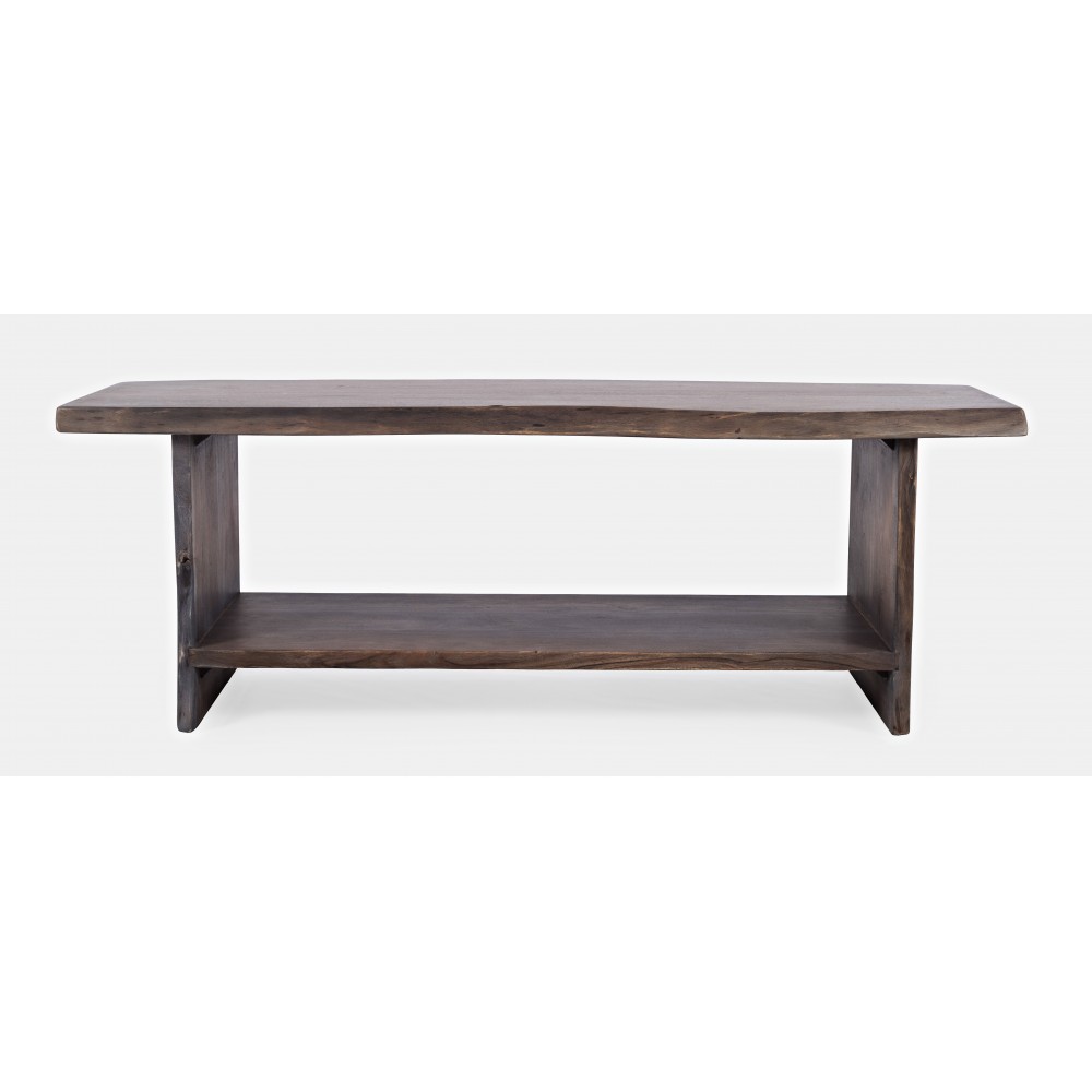 Cooper Live Edge Solid Acacia Storage Bench