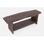 Cooper Live Edge Solid Acacia Storage Bench