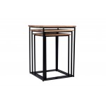 Global Archive 3 Piece Solid Wood Nesting Table Set