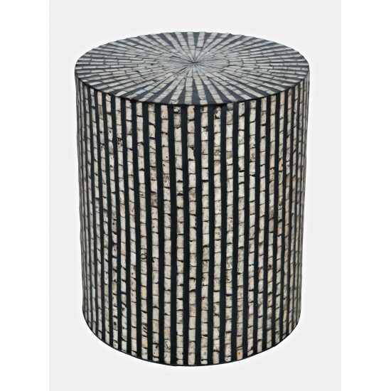 Global Archive Small Terrazzo Capiz Shell Accent Table