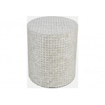 Global Archive Small Terrazzo Capiz Shell Accent Table