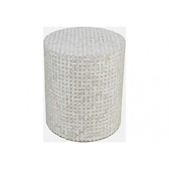 Global Archive Small Terrazzo Capiz Shell Accent Table