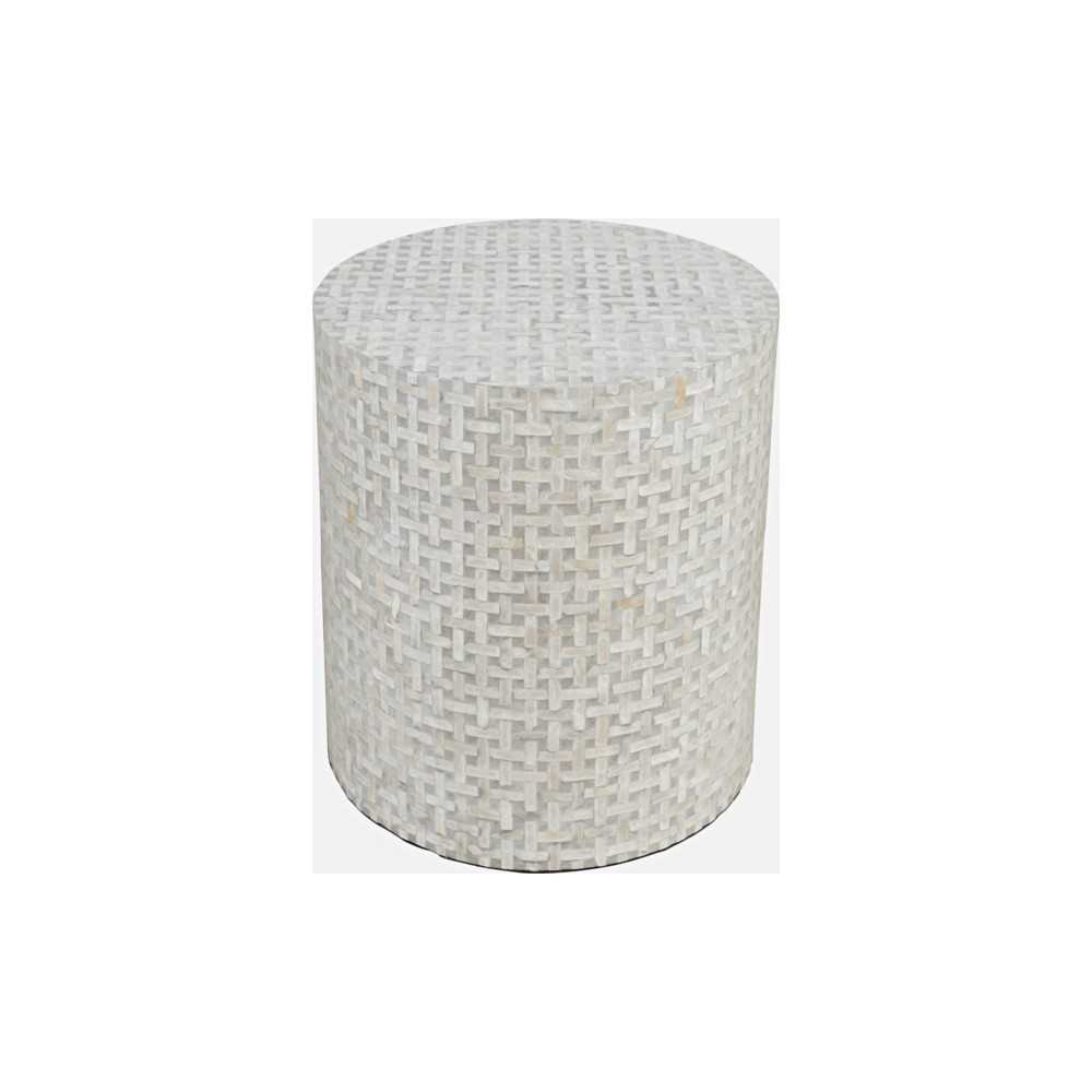 Global Archive Small Terrazzo Capiz Shell Accent Table