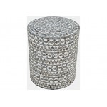 Global Archive Small Terrazzo Capiz Shell Accent Table