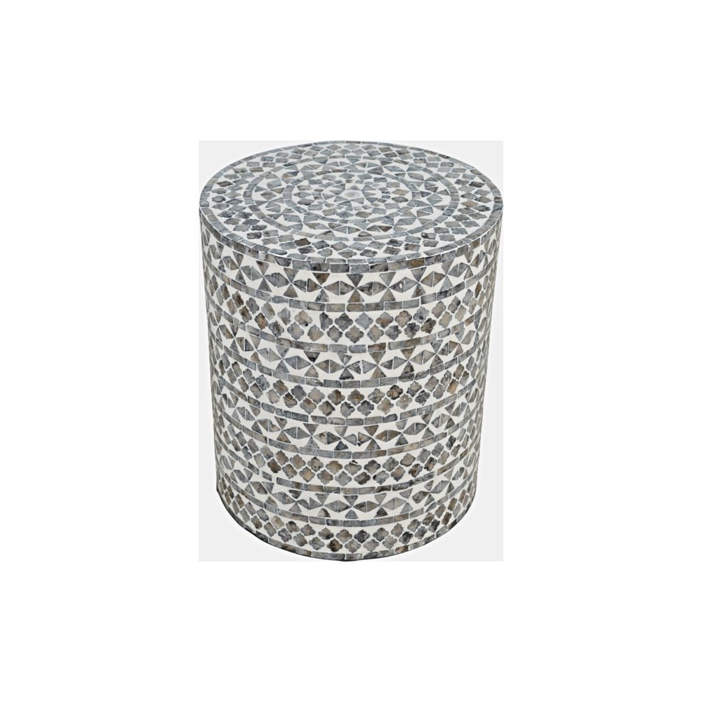 Global Archive Small Terrazzo Capiz Shell Accent Table