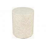 Global Archive Small Terrazzo Capiz Shell Accent Table