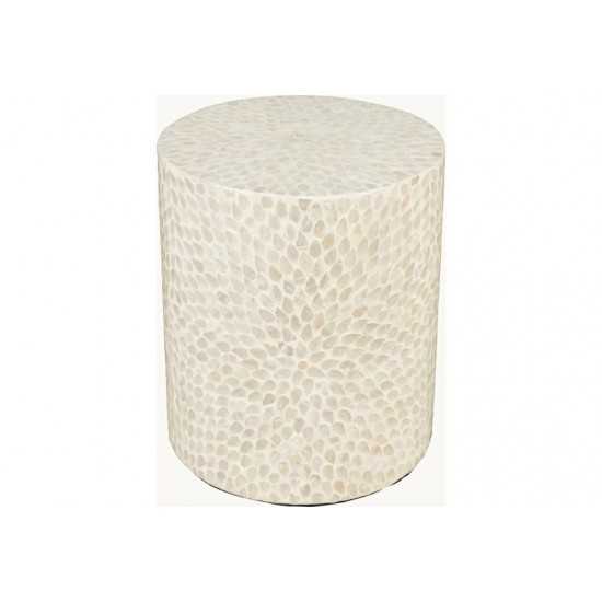 Global Archive Small Terrazzo Capiz Shell Accent Table