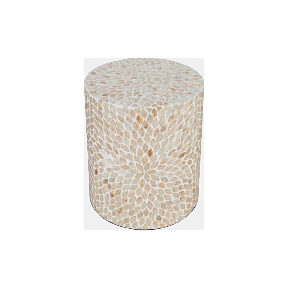 Global Archive Small Terrazzo Capiz Shell Accent Table