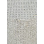 Global Archive Round Terrazzo Capiz Shell Accent Table