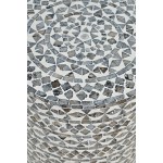 Global Archive Round Terrazzo Capiz Shell Accent Table