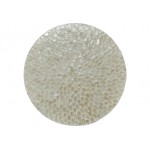 Global Archive Round Terrazzo Capiz Shell Accent Table