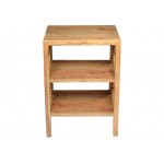 Global Archive Solid Wood X-Side Accent Table