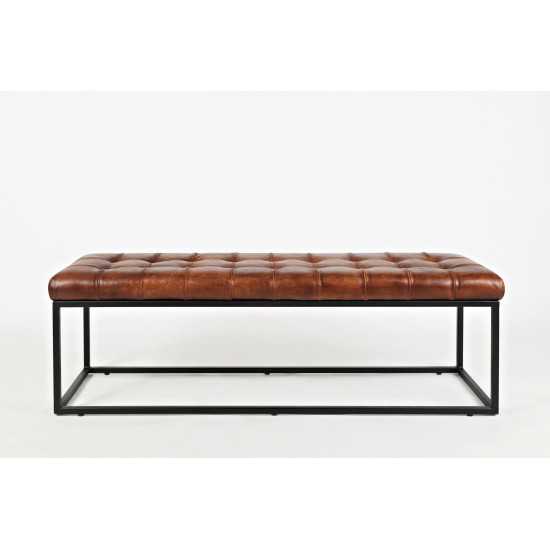 Global Archive Leather Bench