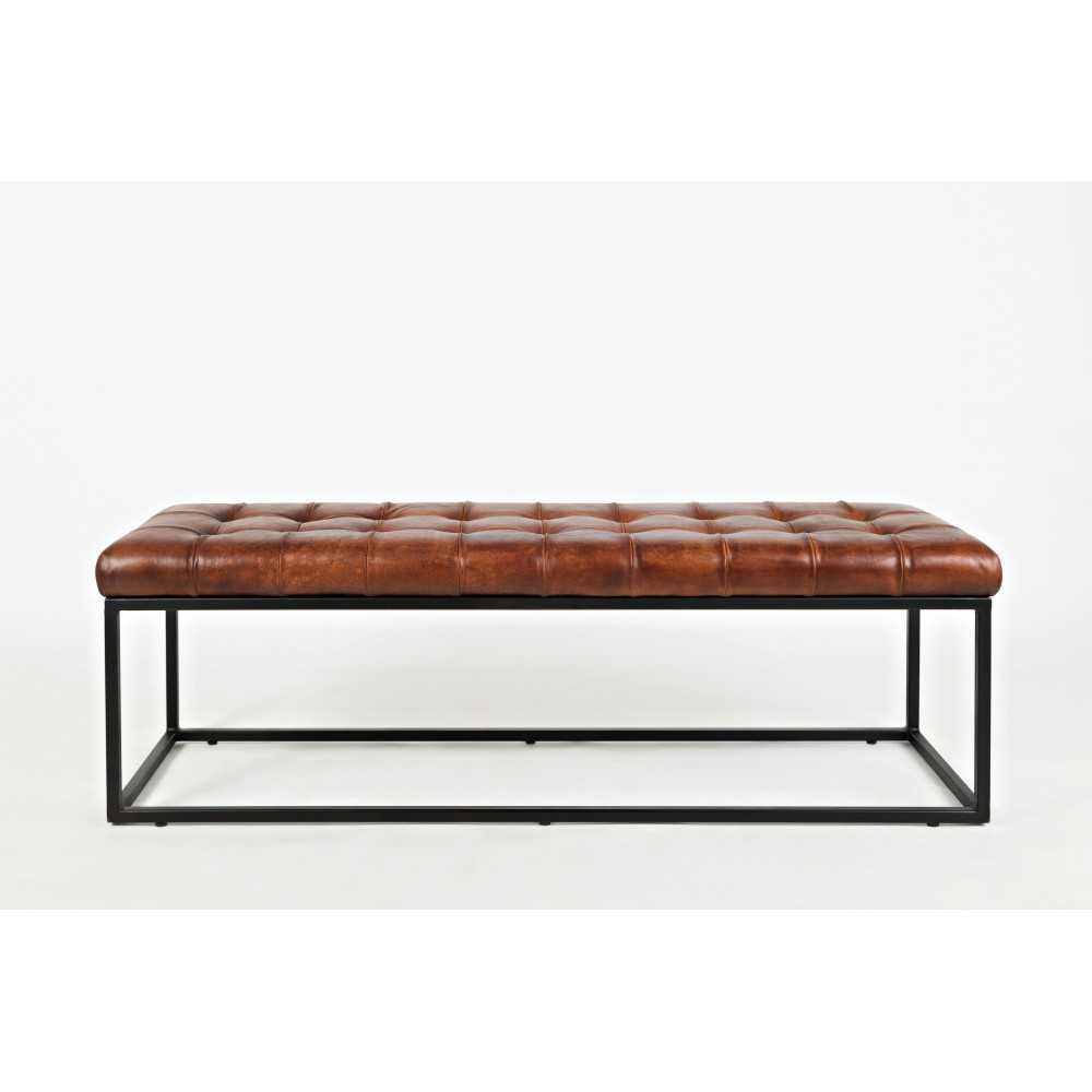 Global Archive Leather Bench