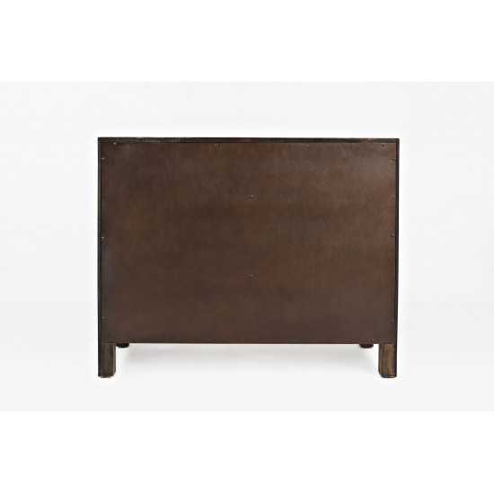 Gramercy Mid-Century Modern Chevron Two Door Accent Chest