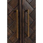 Gramercy Mid-Century Modern Chevron Two Door Accent Chest