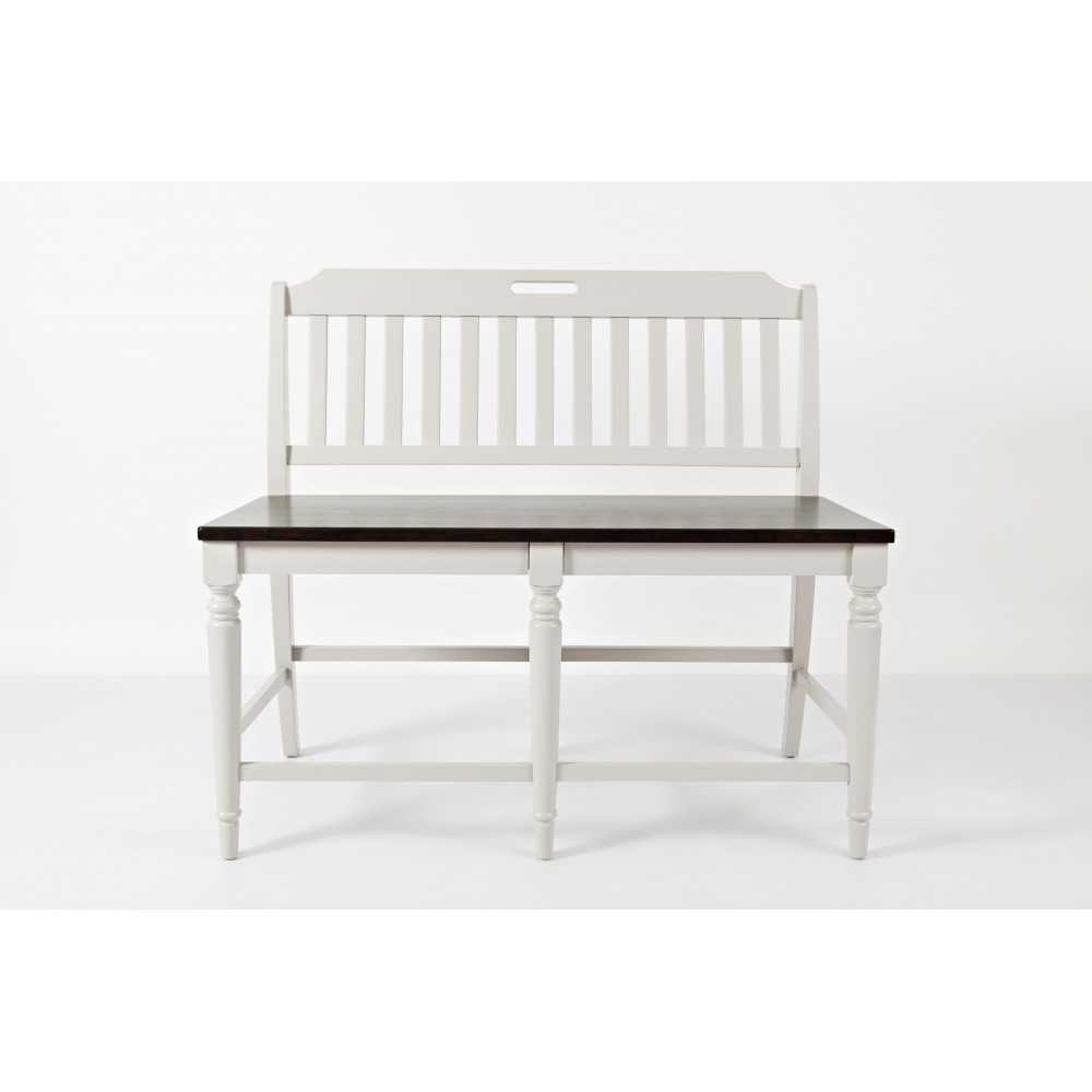 Orchard Park Slatback Counter Height Bench