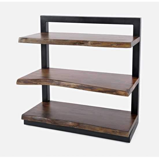 Nature's Edge Solid Acacia 3 Shelf Bookcase