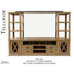 Telluride Rustic Pine Entertainment Center with 60" TV Console