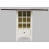 Asbury Park Storage Counter Drop Leaf Table