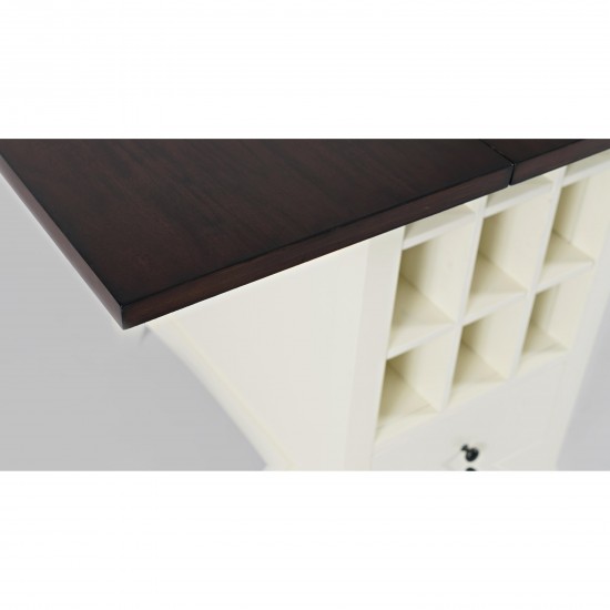 Asbury Park Storage Counter Drop Leaf Table