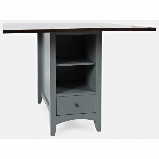 Asbury Park Storage Counter Drop Leaf Table