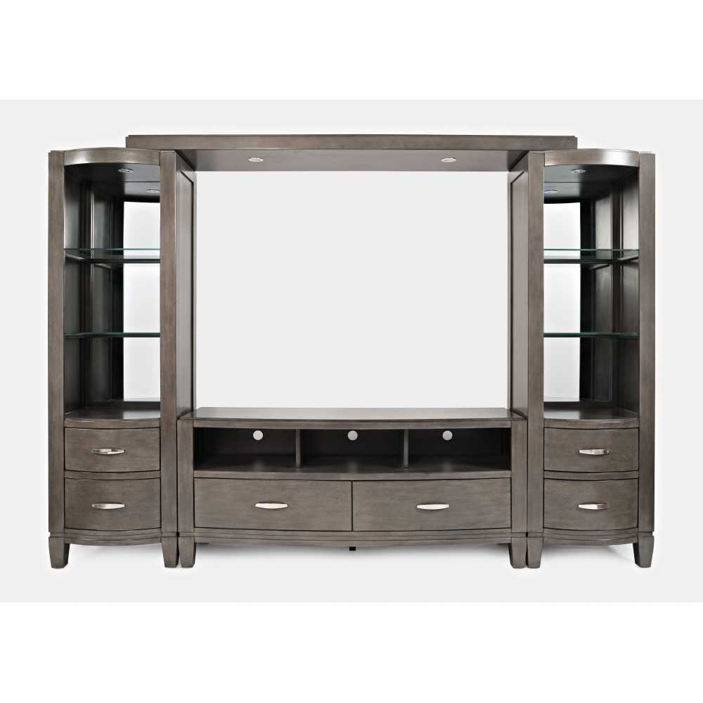 Scarsdale Contemporary Entertainment Center with 70" TV Console and LED Lights