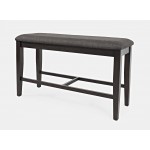 American Rustics Upholstered Counter Bench