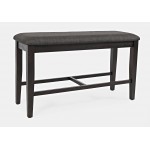 American Rustics Upholstered Counter Bench
