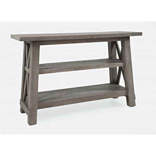 Outer Banks Reclaimed Pine Sofa Console Table - Driftwood