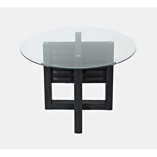 Altamonte Round Counter Height Table with Glass Top