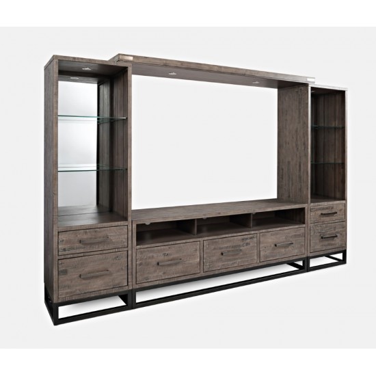 East Hampton Entertainment Center with 70'' TV Console and LED Lights