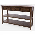 Bakersfield Sofa Console Table with Three Drawers