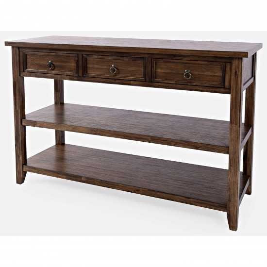 Bakersfield Sofa Console Table with Three Drawers