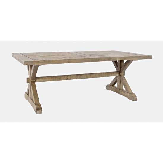 Carlyle Crossing Distressed Pine Coffee Table