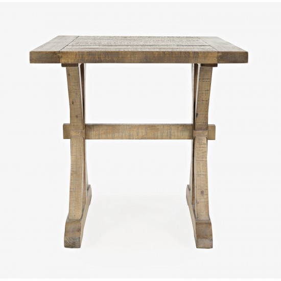 Carlyle Crossing Distressed Pine End Table