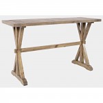 Carlyle Crossing Distressed Pine Sofa Console Table