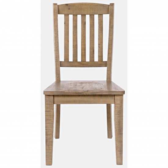 Carlyle Crossing Solid Pine Slatback Dining Chair (Set of 2)