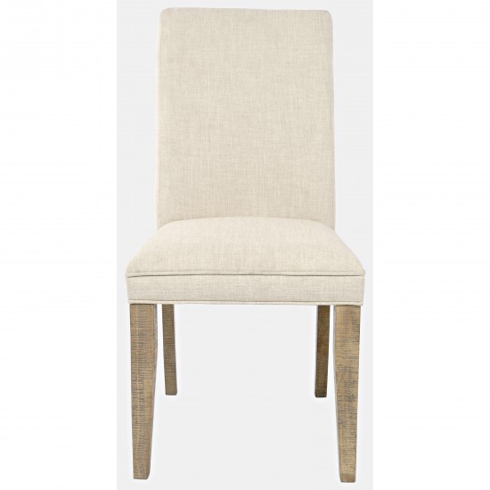 Carlyle Crossing Distressed Pine Upholstered Dining Chair (Set of 2)