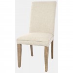 Carlyle Crossing Distressed Pine Upholstered Dining Chair (Set of 2)