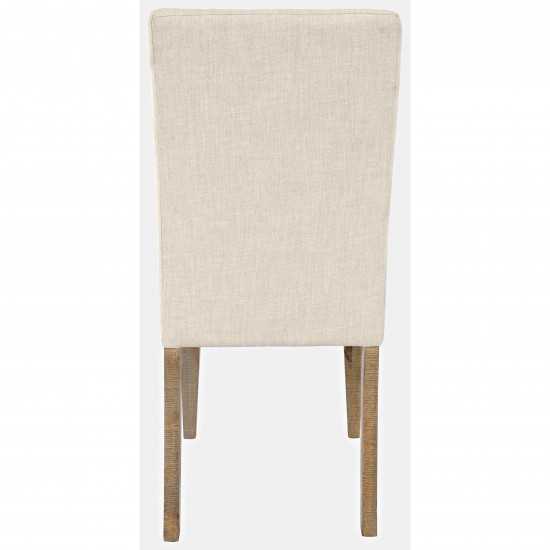 Carlyle Crossing Distressed Pine Upholstered Dining Chair (Set of 2)