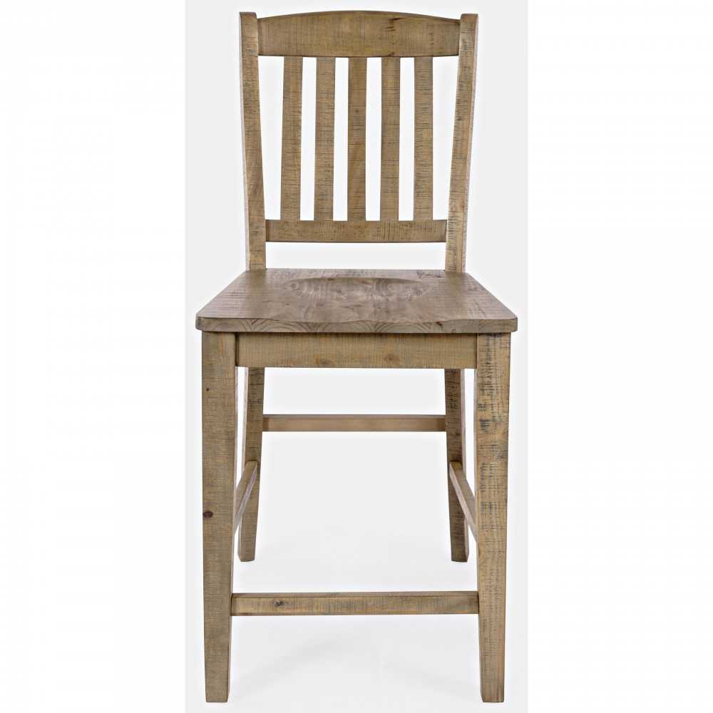 Carlyle Crossing Solid Pine Slatback Stool (Set of 2) Carlyle Crossing Solid Pine Slatback Stool (Set of 2)