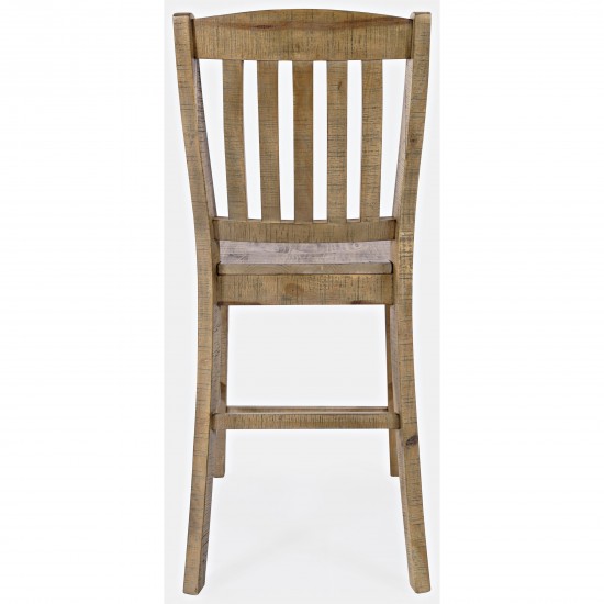 Carlyle Crossing Solid Pine Slatback Stool (Set of 2)