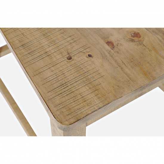 Carlyle Crossing Solid Pine Slatback Stool (Set of 2)