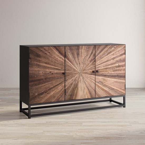 Reclaimed Wood Astral Plains 3 Door Accent Cabinet