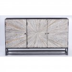 Reclaimed Wood Astral Plains 3 Door Accent Cabinet